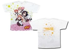 YuruYuri Goraku-bu T-Shirt L Size 39FES Nanamori Chu Kanshasai Japan picture