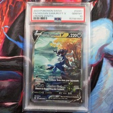 Pokemon Hisuian Samurott V FA SWSH Crown Zenith PSA 10 GG51 Holo TCG Card picture