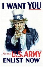 1941 WWII Poster 11X17 - I Want You For The US Army #1 picture