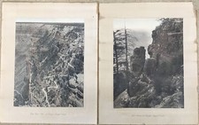 William H Jackson ? the first mile on bright angel trail colored 2 photographs picture