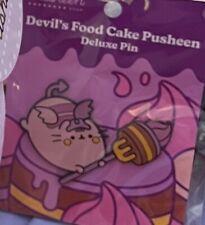 PUSHEEN Devil’s Food Cake Halloween Pin (Factory Defect, 2023) BRAND NEW  picture