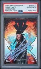 Topps 2025 Universe WWE Namesakes The Undertaker #NMS-13 Autographed PSA DNA picture