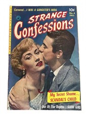 Strange Confessions #4 ZIFF DAVIS Fall Gangster's Moll Photo Cover Romance Crime picture