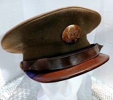 Vintage WWII US Army Enlisted Visor Hat. Replica picture