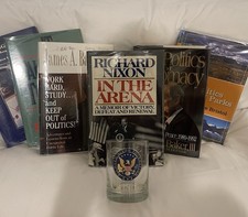 Autographed First Editions: Richard Nixon, Dutch Reagan, James Baker Book Lot picture