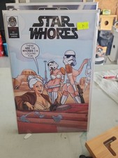 Star Whores #1 Kickstarter retail v mature cover art by Andrew Thomas picture