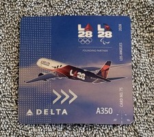 Delta Airline Pilot Trading Card #75. Olympic Livery LA28. Release 7/16/2026 picture