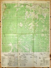 6232 iii - Map - Ta Dath - Tay Ninh Border - 1965 Rare - Cambodia / Vietnam War picture