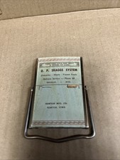 Vtg O.P. Skaggs System-Douglas, Wyoming-Reversible Advertising Calendar Mirror picture