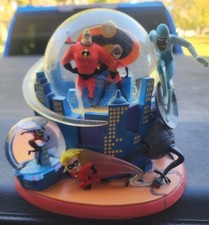 Disney Pixar Snow Globe The Incredibles Light Up Snow Globe 7 1/2'' picture