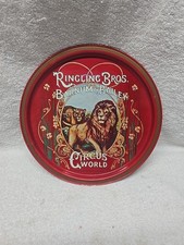 RARE Vintage Ringling Bros. Barnum&Bailey Circus World Tin Metal Serving Tray picture