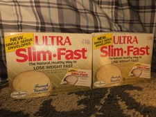 Vintage Ultra Slim-Fast 2 New Boxes Sealed Rare Wolworth USA Dietary Products picture
