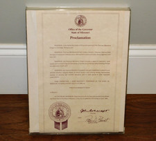 Precious Moments Proclamation Missouri Gov. John Ashcroft 1990 Document RARE picture