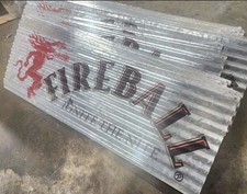 Fireball Whisky Corregated Metal Sign  24