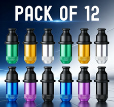 12Pcs Sneak Toke Mini Hitter Metal Tobacco Portable Smoking Pipe With Tools picture