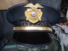 Vtg 1960s ARIZONA SPECIAL POLICE, Funeral Motorcycle Escort, Guard Visor Hat picture