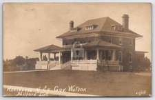 Residence of Ex Governor Watson Milford Delaware Lefferts c1910 RPPC COPY picture
