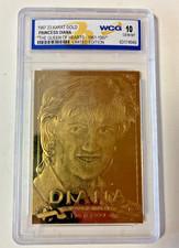 Princess Diana “The Queen of Hearts” 23‑Karat Gold Foil Cards WCG 10 Lot of Four picture