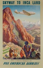 Pam American Airways Airline Print Poster picture
