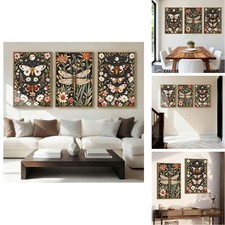 ANHUIB William Morris Wall Art 16x24 Inch Vintage Floral Wall Decor Framed picture