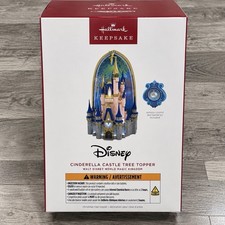 Hallmark 2026 Walt Disney World Cinderella Castle Tree Topper with Light & Sound picture