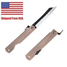 Folding Pocket Knife Japanese Pocket Knife With Sheath Higonokami EDC Knives picture