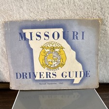 Vintage Rare Missouri Drivers Guide. 1965 Edition. Fair Used Condition picture