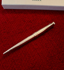 Rolex Vintage Style Palladium-Finish Steel Ballpoint Pen New Boxed Ad Gift picture