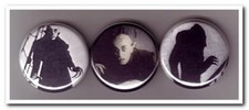 NOSFERATU Buttons Pins Badges 3 goth gothic vampire Orlok Murnau Stoker picture