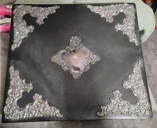 VTG Sterling Silver Mounted Photo Album The Lord Cherub Collect, XL STERLING picture