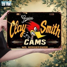 2D Flat,1pc Clay Smith Cams Retro Tin Metal Signs Home Décor Vintage Garage Wall picture