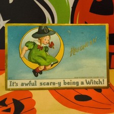 Antique 1911 Tuck`s Halloween Postcard 