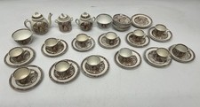 40 Pc Antique Childs Tea Set Staffordshire Allerton Little Mae Pets Transferware picture