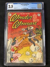 Wonder Woman #47 CGC 2.5 1951 Golden Age DC Duke Deception Mole Men picture