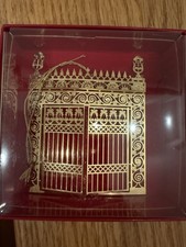 The Gate Of St. Phillips. Church Ornament Gold On Brass picture