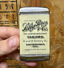 Vintage Selig Bros. & Co Tailors Celluloid Match Safe Antique San Francisco picture