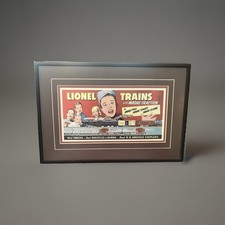 Framed Lionel Trains
