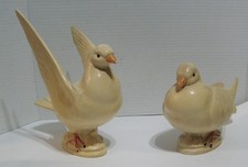 Royal Haeger Pottery 649 650 Ceramic Mourning Doves Life Size USA picture