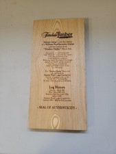 RARE Johnny Lang Timeless Timber plaque for a William Paul Jarowsky guitar picture