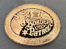Vintage 2000 Border Patrol PRCA Bull of Year World Champion Trophy Belt Buckle picture