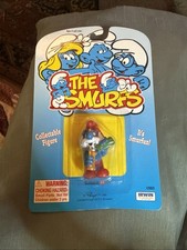 1995 The Smurfs Papa Smurf Lab Scientist Figure Schleich Irwin Peyo NEW picture