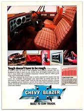 Original 1979 Chevy Blazer Trucks - Original Print Advertisement (8x11) picture