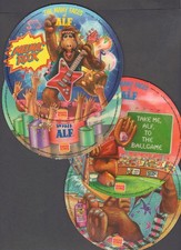 1988 Burger King The Many Faces of ALF Flexi Disc Record COMPLETE SET of 4 RARE picture