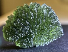 Moldavite 16.05G Hedgehog Disk Shape Tektite Chlum Nad Malsí Czech Republic picture