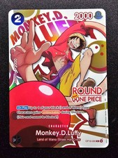 Round 1 x One Piece Monkey D. Luffy Promo Card OP16-095 English NM picture