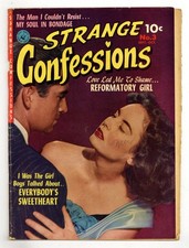Strange Confessions #3 VG- 3.5 TRIMMED 1952 picture