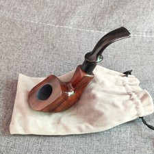 1pcs Vintage Pipe Durable Solid Classic Pipe Smoking Creative Ebony Wooden Pipe picture