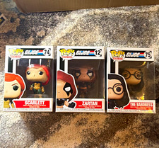 Funko Pop G.I. Joe 3-Pack Mixed Lot Boxed Scarlett #74 #12 #75 picture