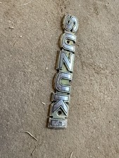 Vintage 1970’s Chrome/Metal Suzuki Motorcycle Emblem Badge Made In Japan. picture