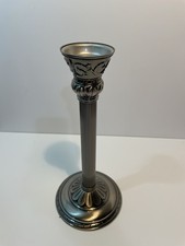 PartyLite Satin Silver Taper Candle Holder Candle Lamp picture